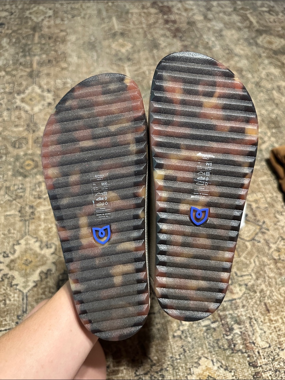 Rothy's Slip-On Mules in Light Taupe - Picture 3 of 5
